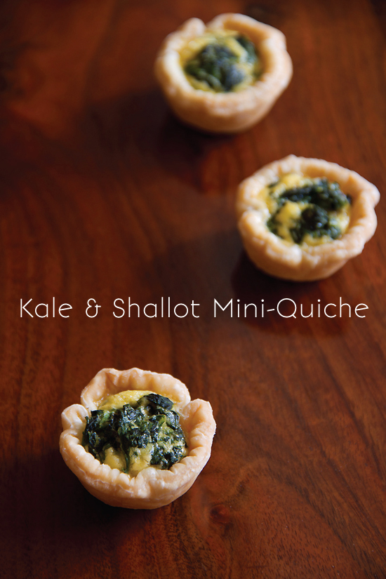 Kale and Shallot Quiche