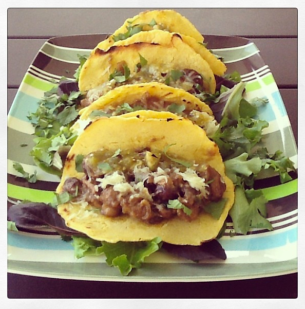 Mushroom Tacos with Cilantro