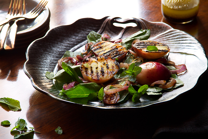 Grilled Nectarine Salad