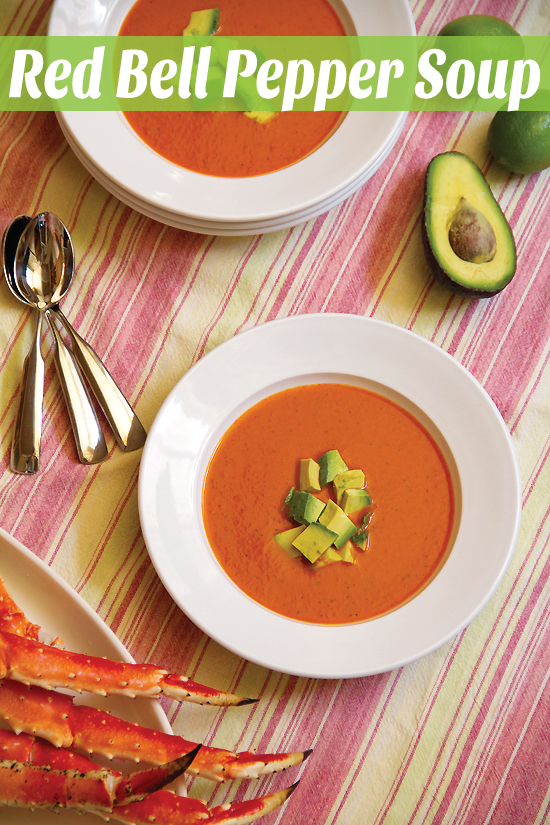 Red Pepper Soup with Crab