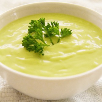 Chilled Cucumber-Avocado Soup