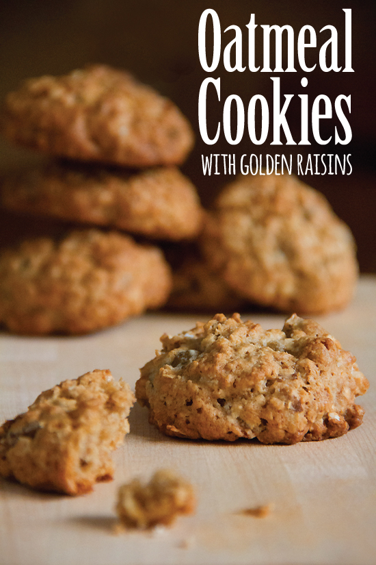 Maple-Oatmeal Cookies with Golden Raisins