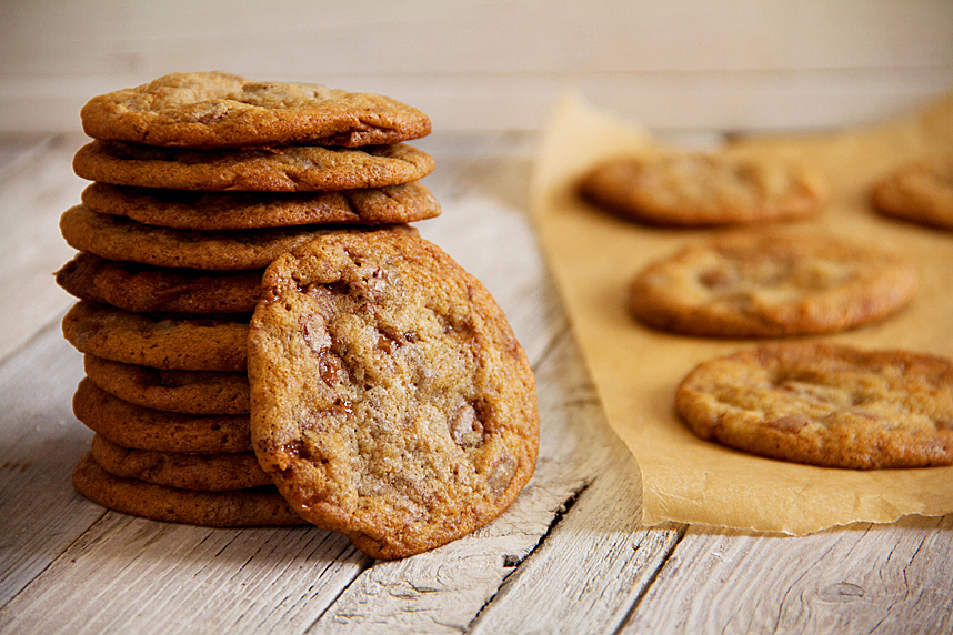 Milk Chocolate Toffee Cookies