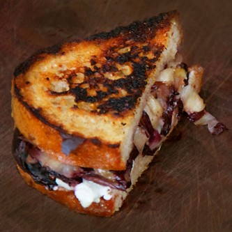 Grilled Blue Cheese, Radicchio and Fig Sandwiches