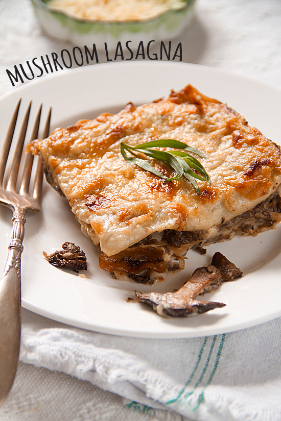 Mushroom Lasagna with Gorgonzola