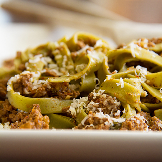 Peruvian Inspired Pasta Bolognese