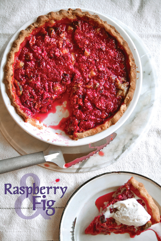 Raspberry Fig Pie