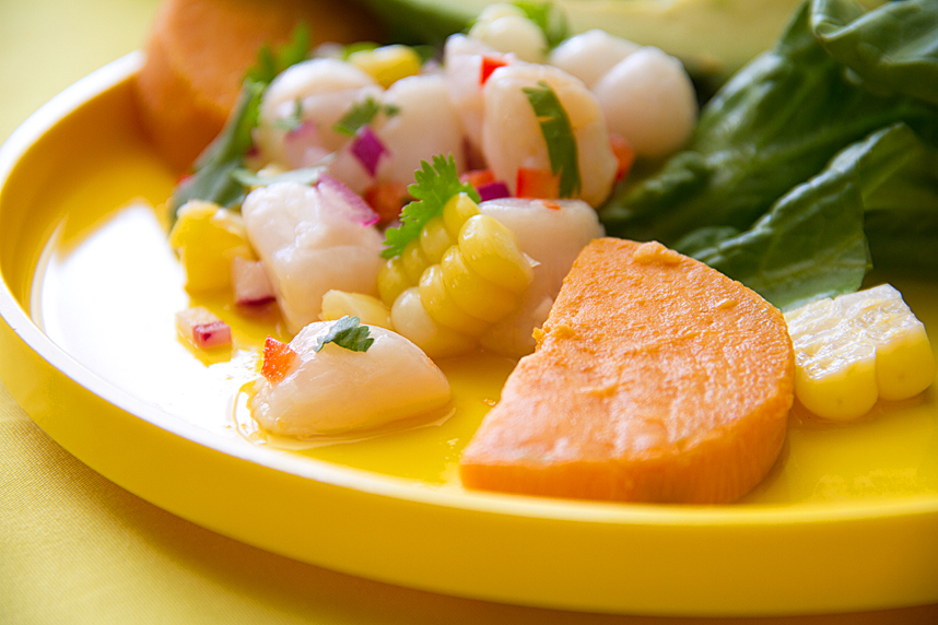 Peruvian Ceviche with Scallops and Rocoto Chiles