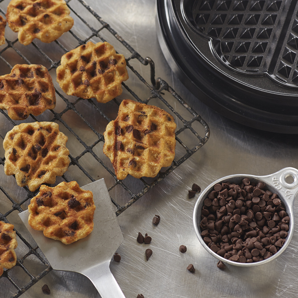 Waffled Oatmeal Chocolate Chip Cookies