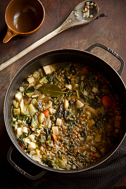 Garlicky Lentil Soup