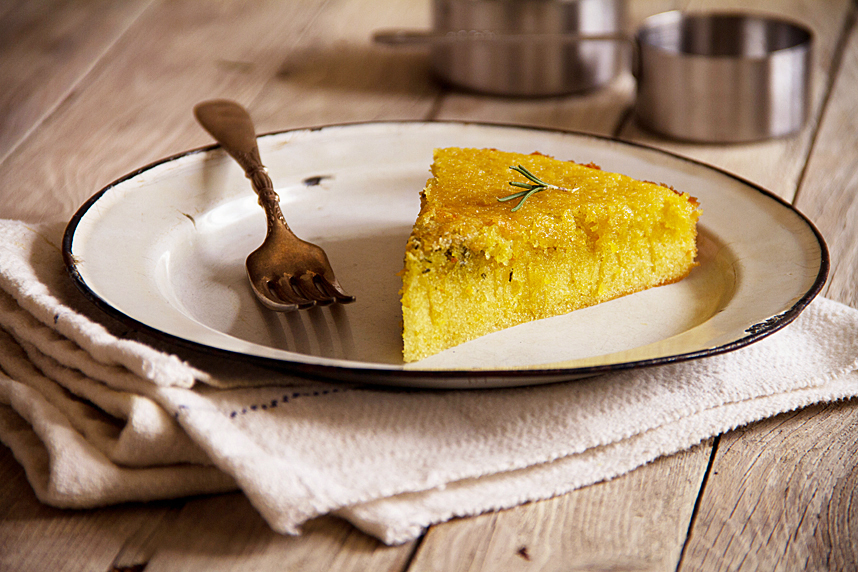 Rosemary Olive Oil Cake with Blood Orange