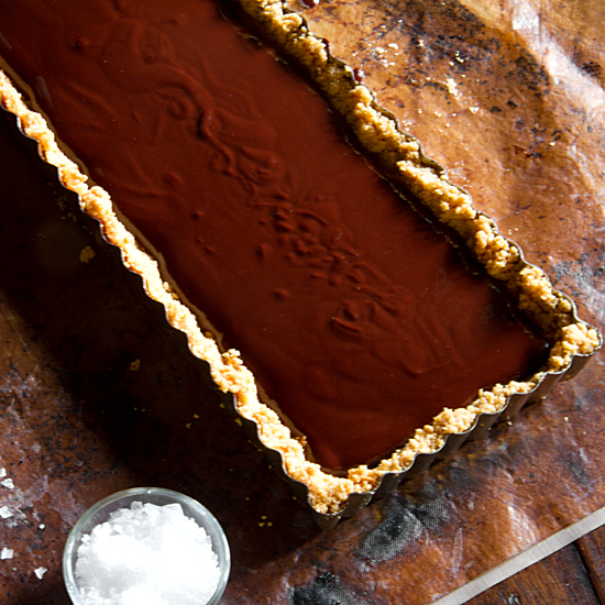 Chocolate and Salted Caramel Tart