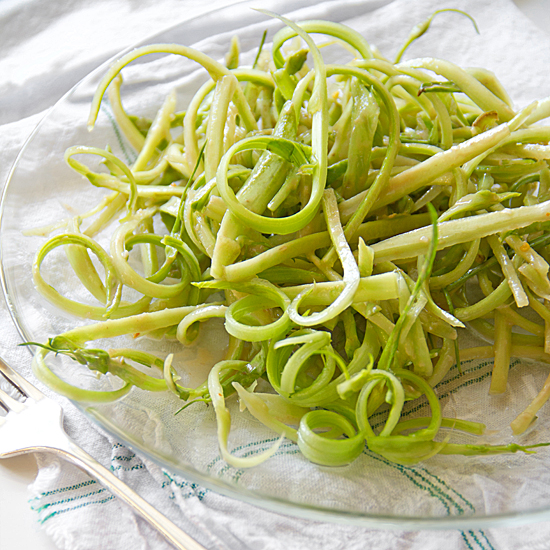 Puntarelle all Romano Salad with Anchovy Dressing