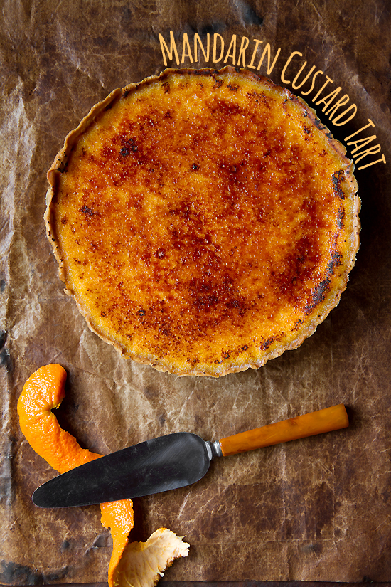 Mandarin Custard Tart