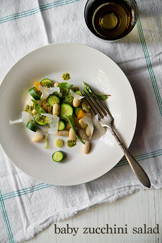 Farmers Market Baby Zucchini Salad