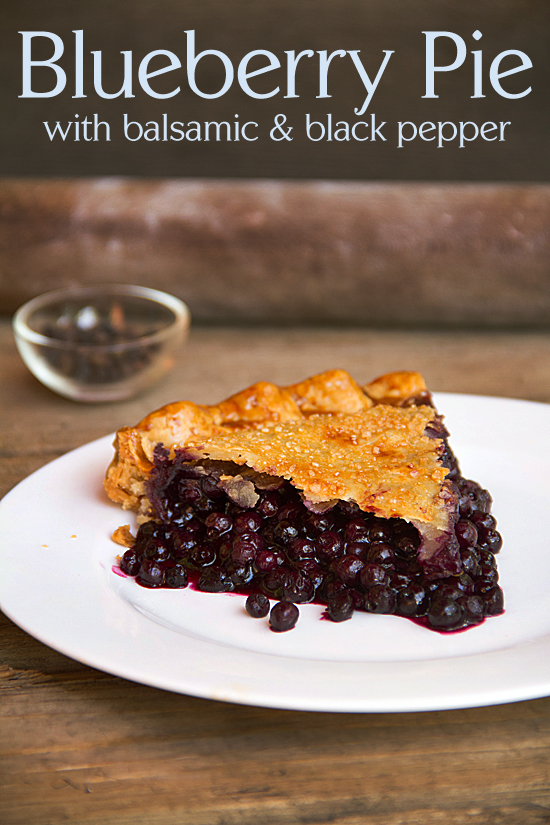 Blueberry Balsamic Pie with Black Pepper