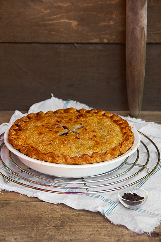 Blueberry Balsamic Pie with Black Pepper