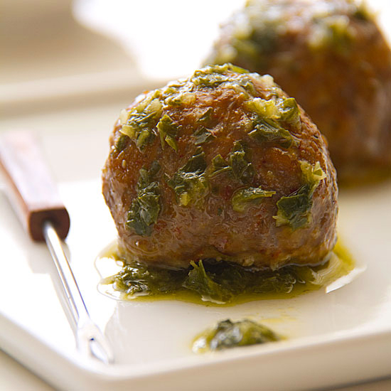 Lamb Meatballs in Chimichurri