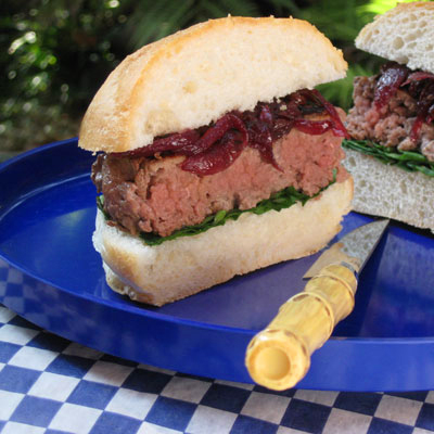 Red Wine and Blue Cheeseburger