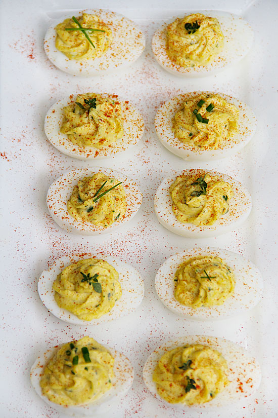 Classic Deviled Eggs with Fresh Herbs