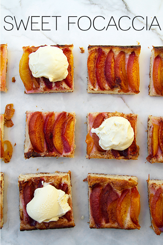 Sweet Focaccia with Summer Fruit