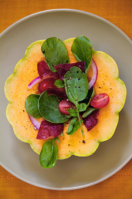 Zatta Melon Salad with Watercress and Prosciutto