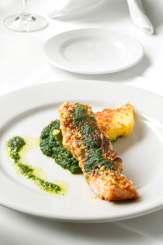 Pine Nut-Crusted Salmon