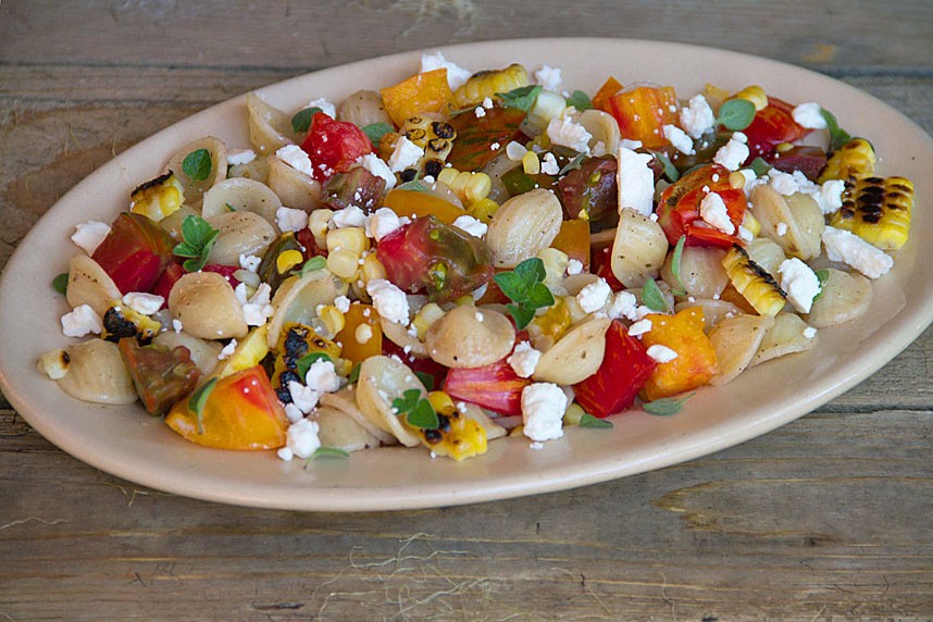 Fresh Tomato and Charred Corn Pasta Salad