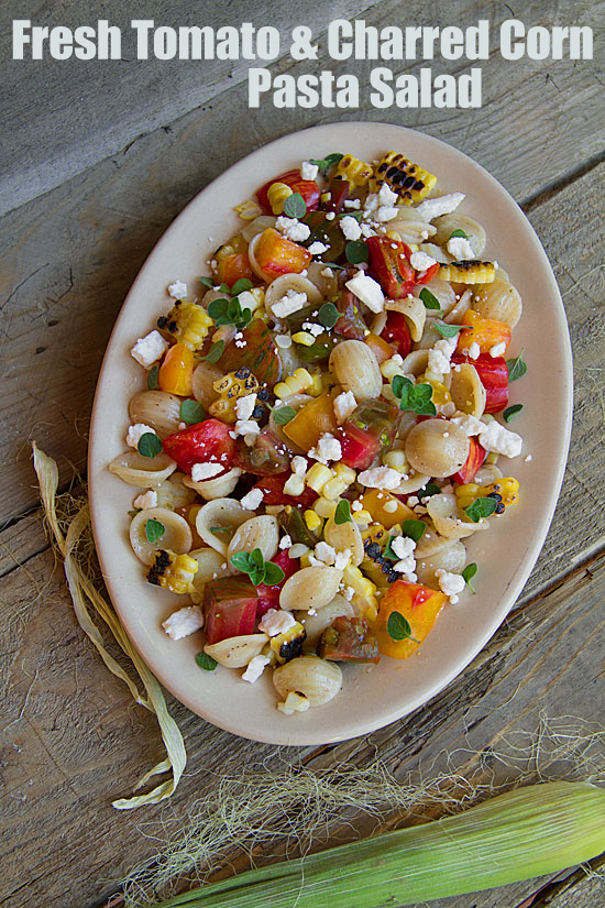 Fresh Tomato and Charred Corn Pasta Salad