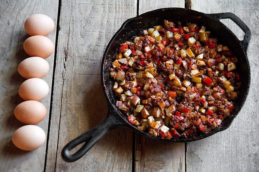 Apple-Chorizo Hash