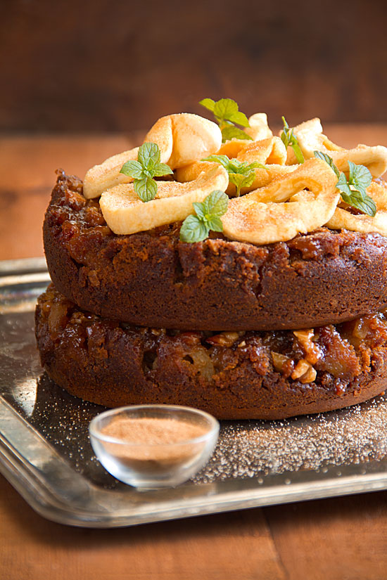 Caramelized Apple-Ginger Cake