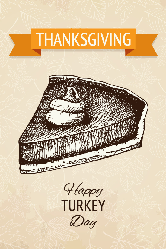 Thanksgiving Pie Illustration Shutterstock