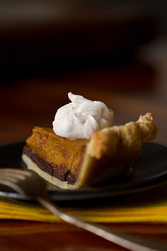 Black Bottom Pumpkin Pie