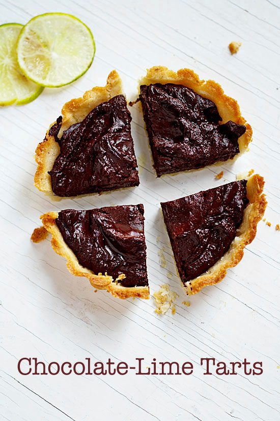 Chocolate-Lime Tarts