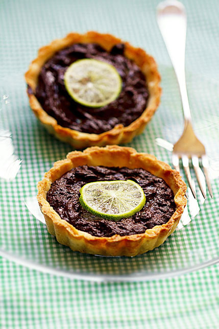 Chocolate and Lime Tarts