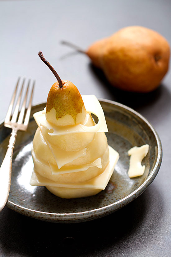 Pear and Cheese Stacks