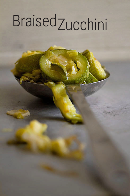 Braised Zucchini with Poblano Peppers and Green Onions