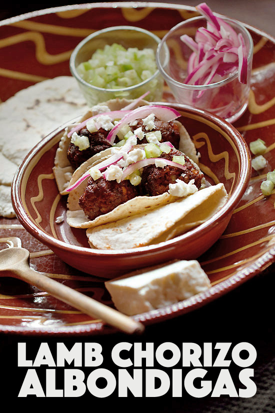 Lamb Albondigas Tacos with Fresh Tomatillo