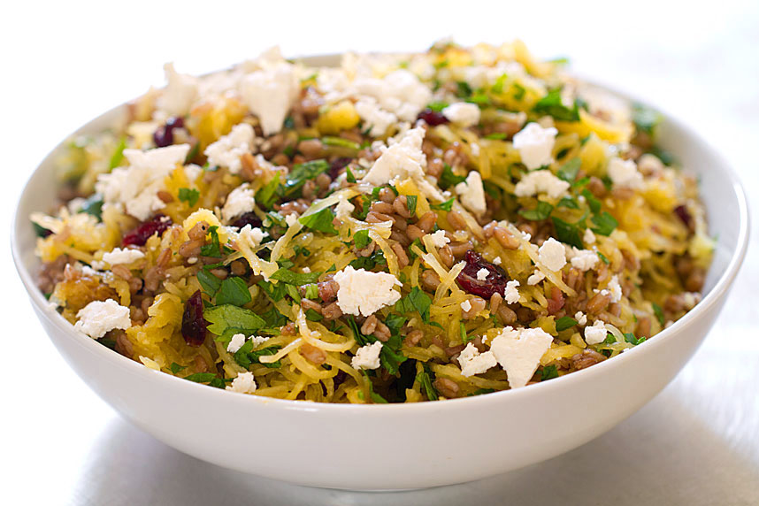 Farro Salad with Spaghetti Squash