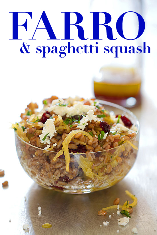 Farro Salad with Spaghetti Squash