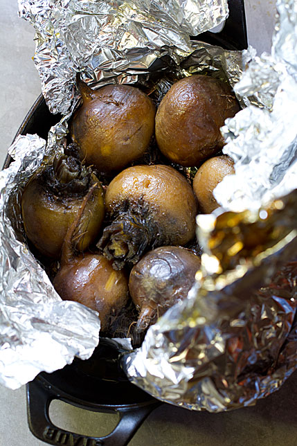 Roasted Beets in Foil