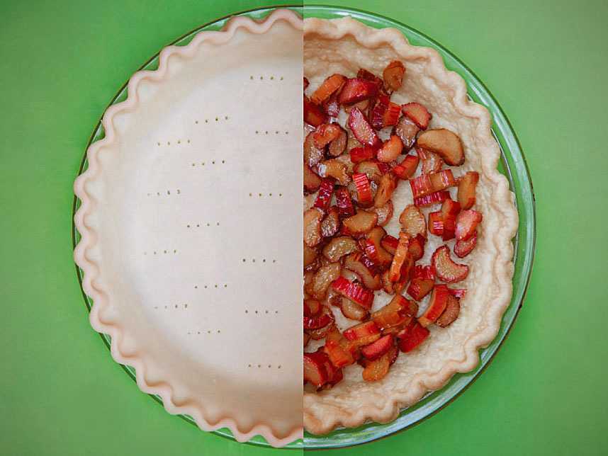 Rhubarb Chess Pie