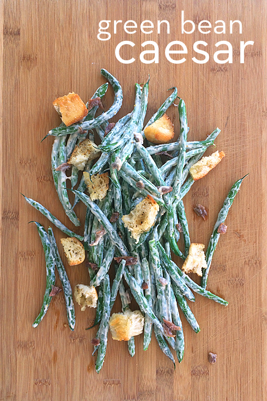 Green Bean Caesar Salad