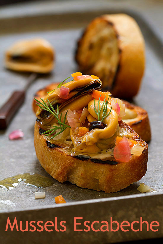 Mussels Escabeche from The Basque Book