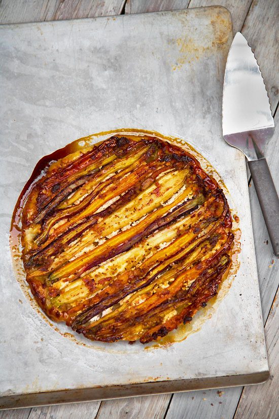 Spiced Carrot Tatin with Feta