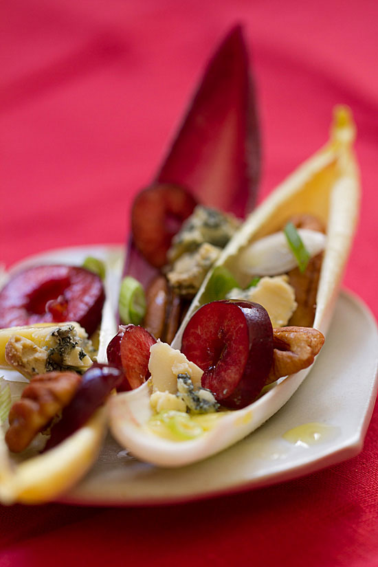 Cherries and Endive Appetizer