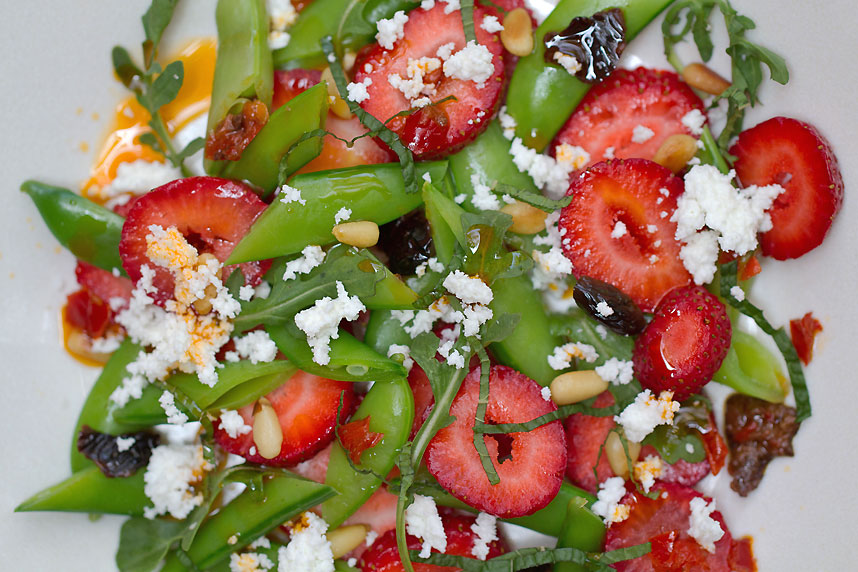 Strawberry Snap Pea Salad