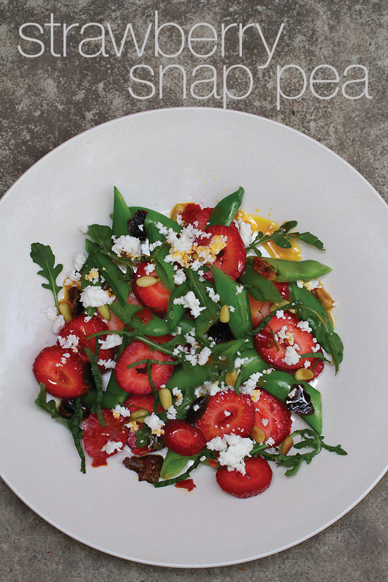 A Strawberry Snap Pea Salad with Calabrian Chiles