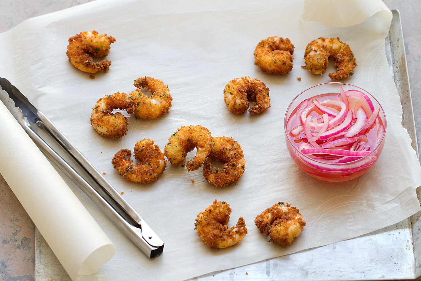 Panko Fried Shrimp for Spicy Shrimp Roll