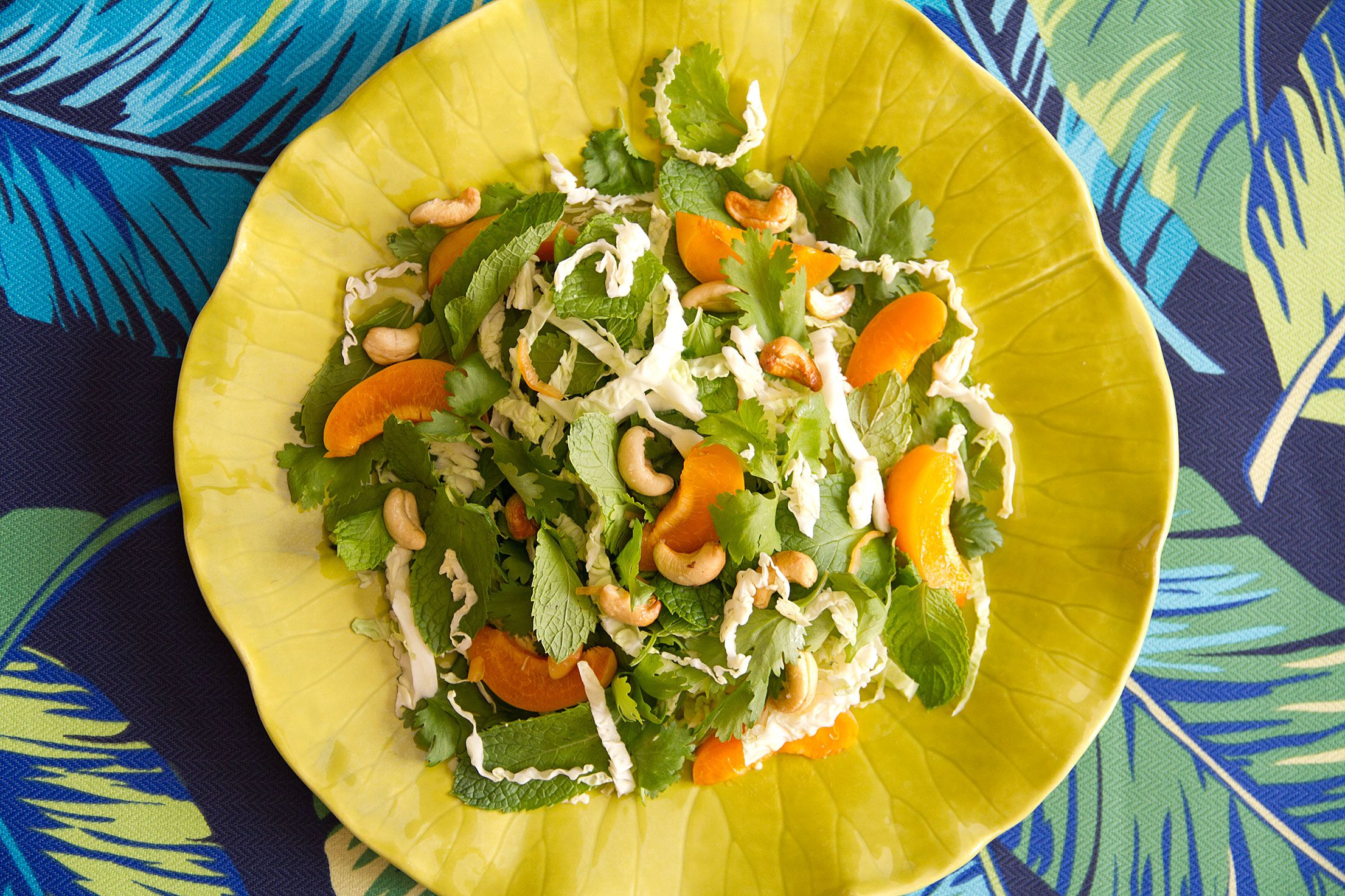 cabbage and apricot salad with lemongrass-lime dressing is my definition of a great salad